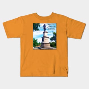 Secret Milwaukee • Juneau Park Statue • Treasure Hunt Kids T-Shirt